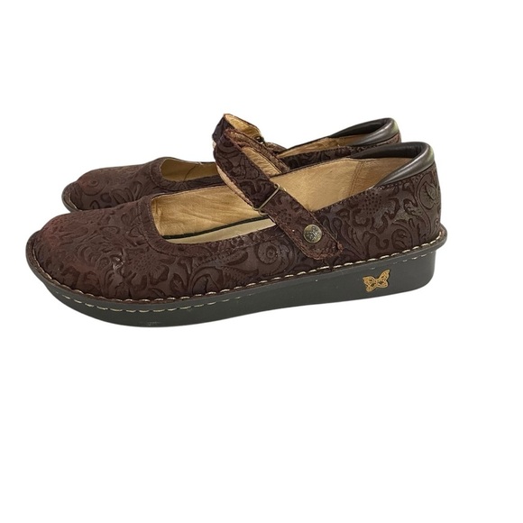 Alegria BEL- 433 ~ Brown Mary Jane 41 US 10.5- 11 US Leather Comfort Clog Shoe - Picture 2 of 14